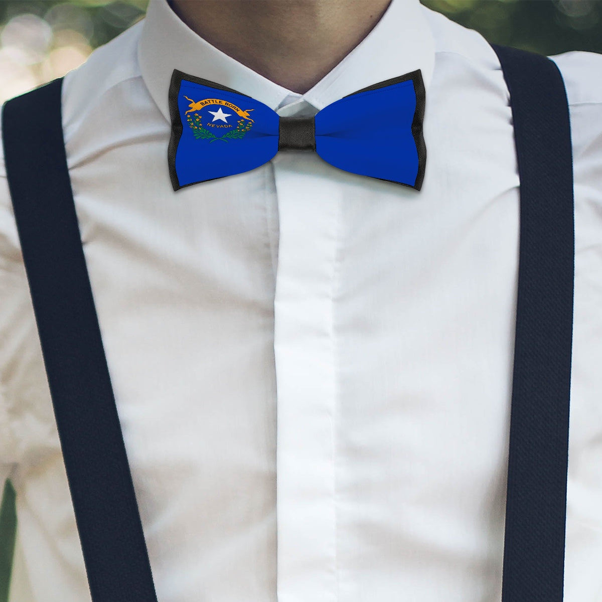 Nevada Flag Inspired Bow Tie – Look Sharp, Show your Columbian Pride
