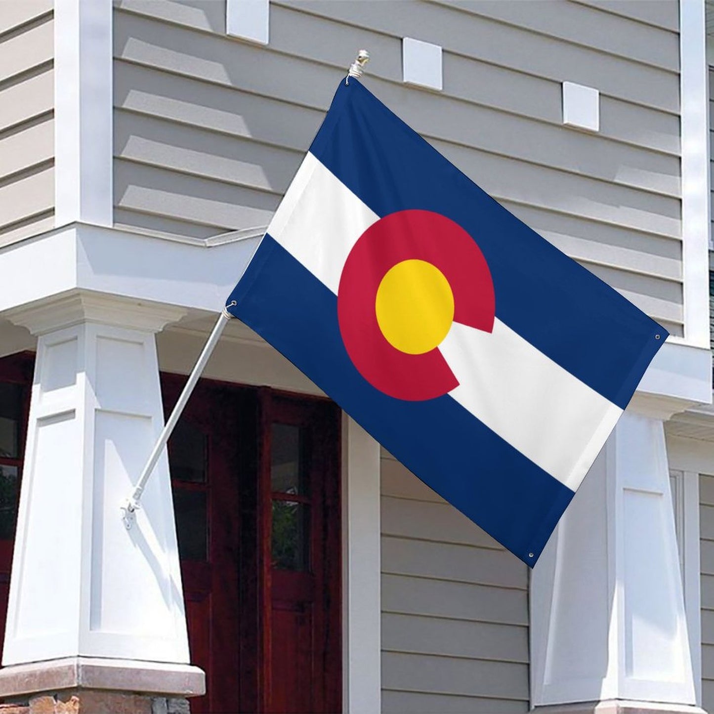 Colorado Flag Inspired Wall Mount Flag with Four Grommets (35x59 in)