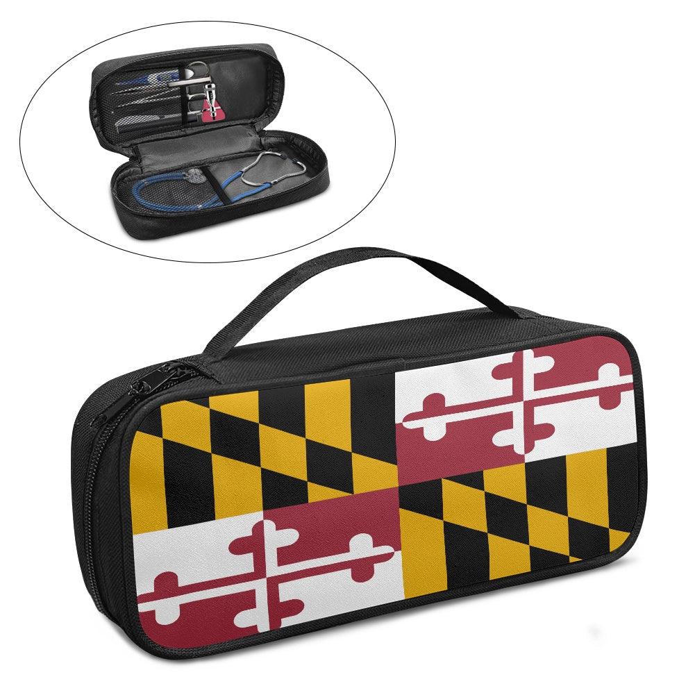 Maryland Flag Inspired Stethoscope Storage Bag