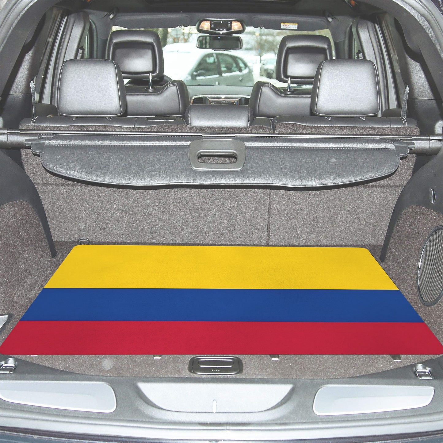 Colombia Flag Inspired Car Trunk Mat 100 × 75 cm / 39.4 × 30 in Printed in the USA