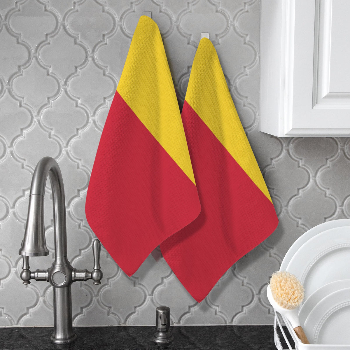 Guinea Flag Inspired Kitchen Towel 40X60cm (Pack of 2) | Printed In the USA