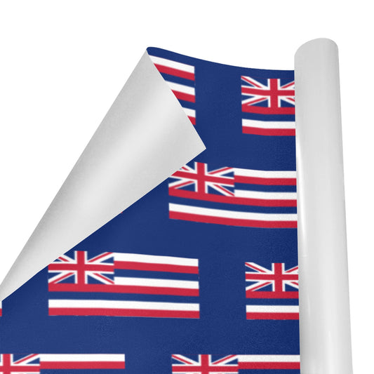 Hawaii Flag Inspired Custom Gift Wrapping Paper 58"x 22.5" (4 Rolls)