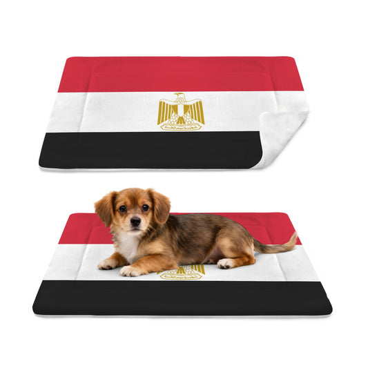 Egypt Flag Inspired Pet Mat 25x18inch (Made in the USA)