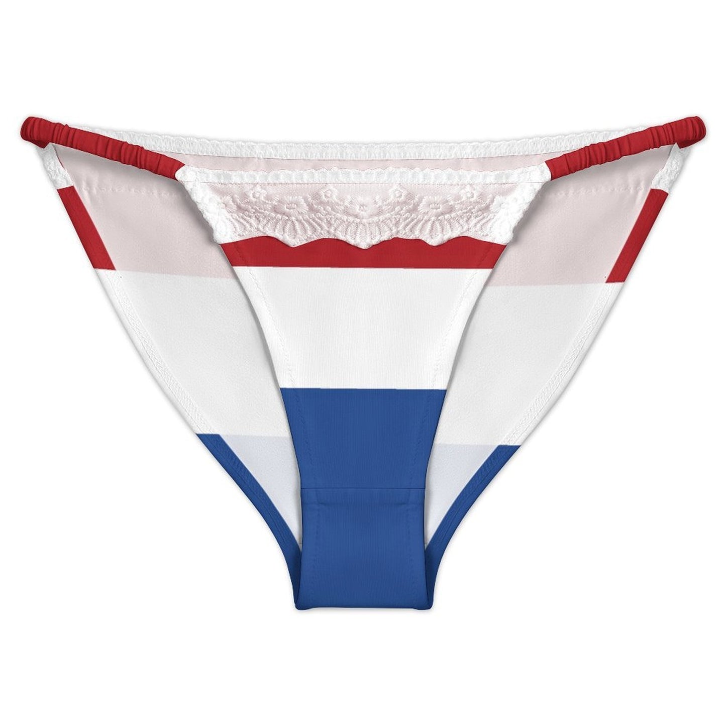 Netherlands Flag Inspired Lace Trim Underwear