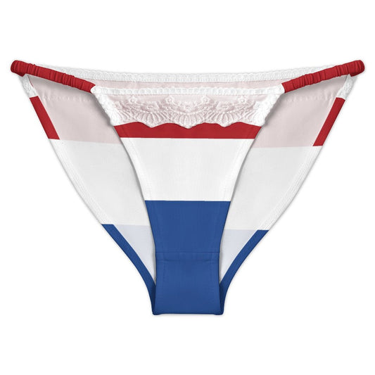 Netherlands Flag Inspired Lace Trim Underwear