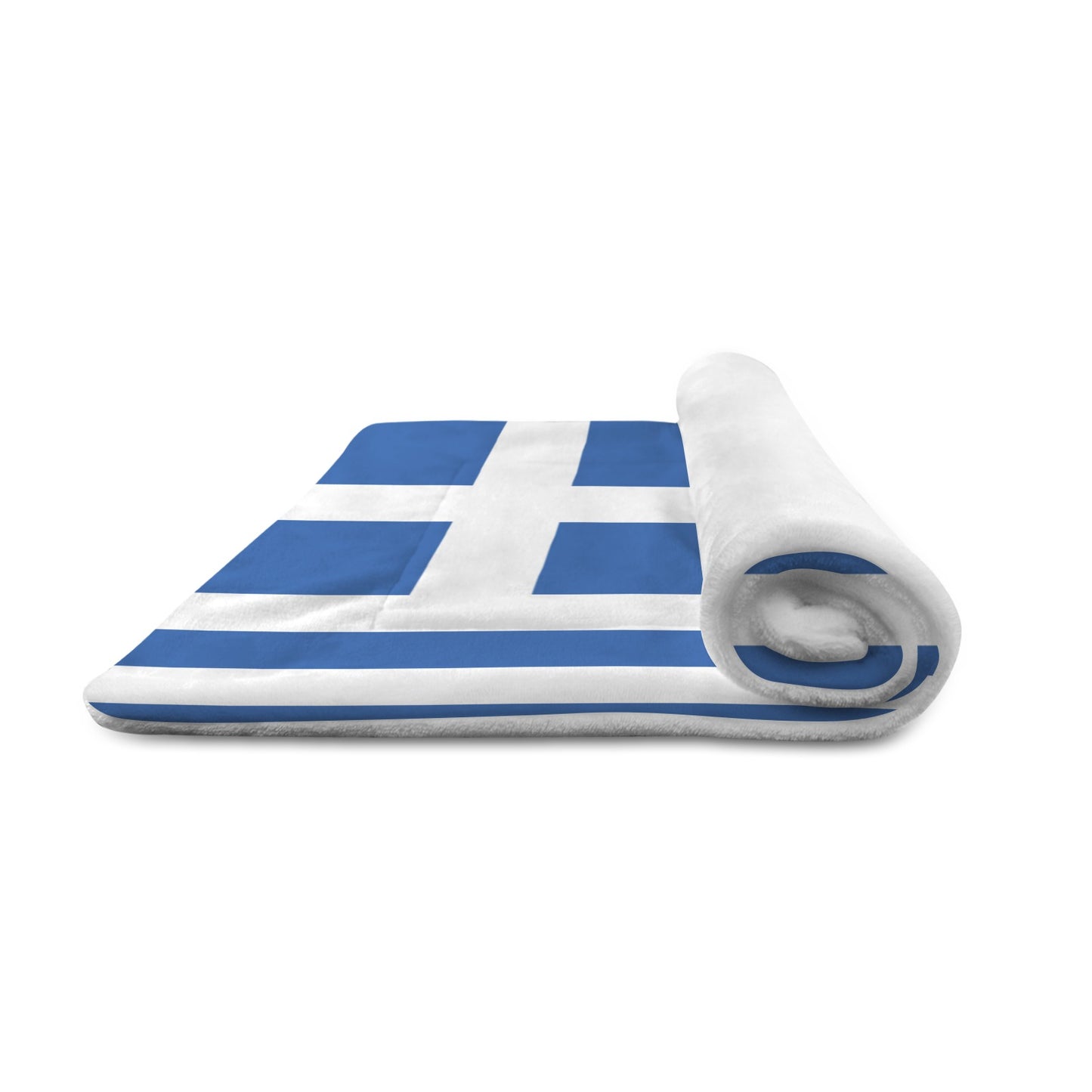 Greece Flag Inspired Pet Mat 25x18inch (Made in the USA)