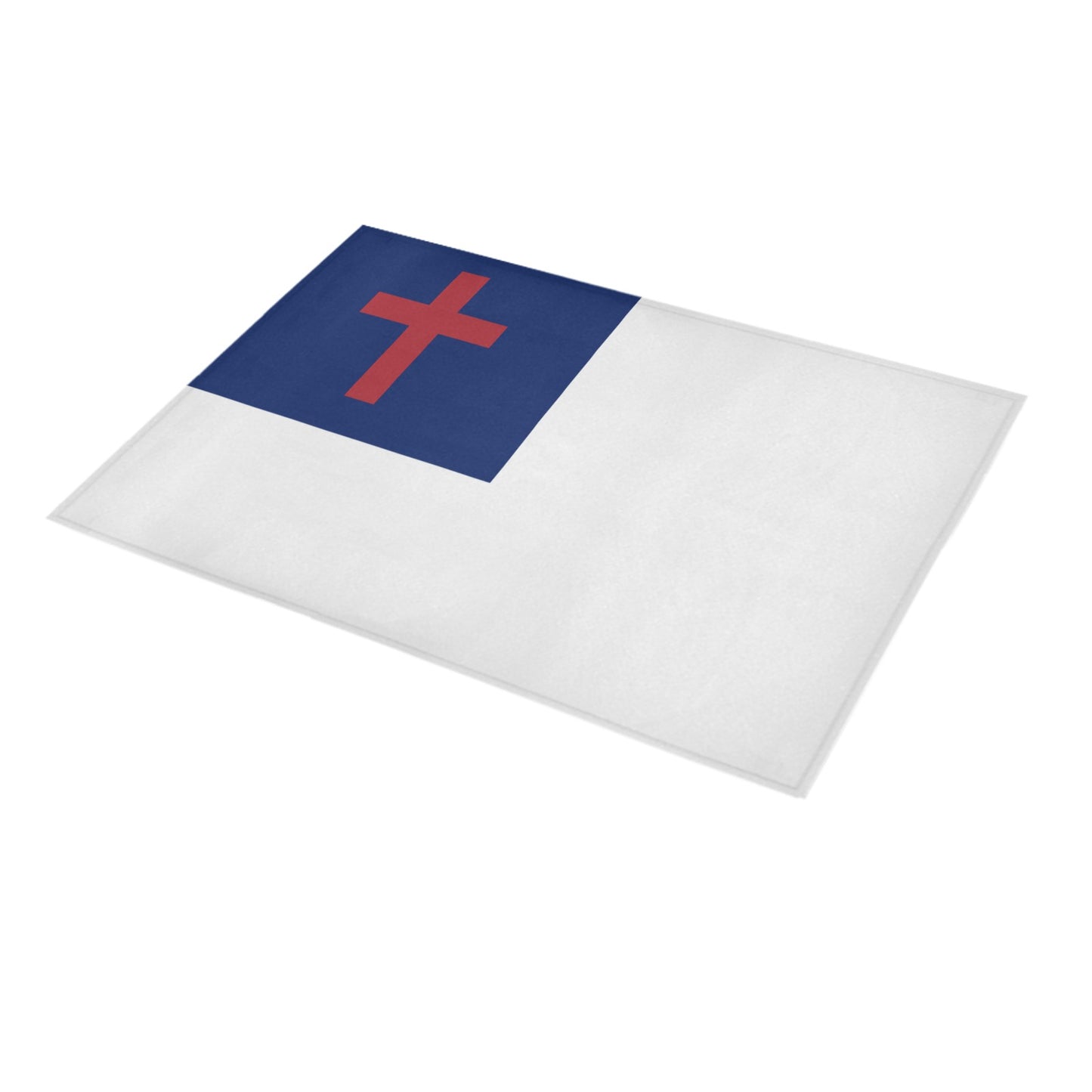 Christian Flag Inspired Doormat 30" x 18" (Sponge Material)