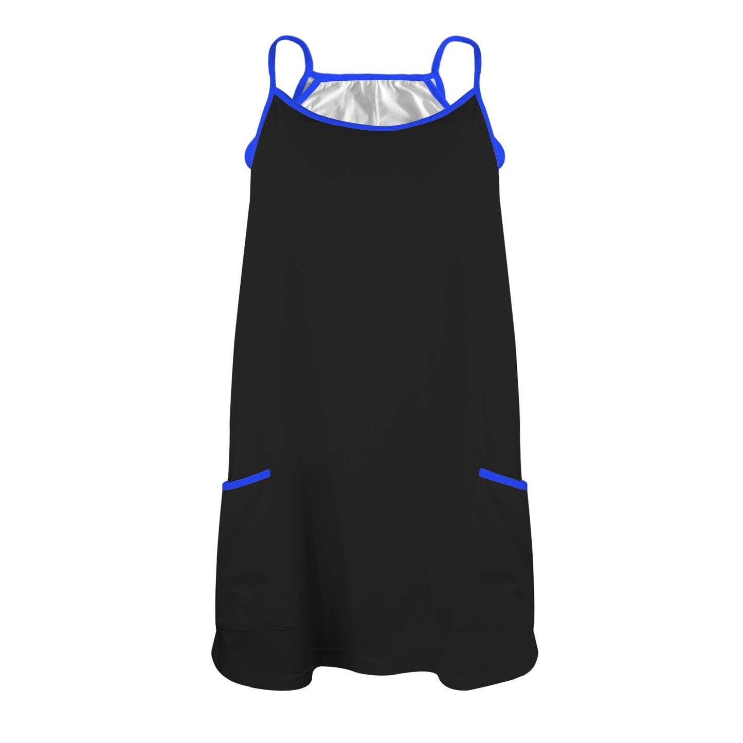 Thin Blue Line Flag Inspired Women's Double-Layered Camisole Dress