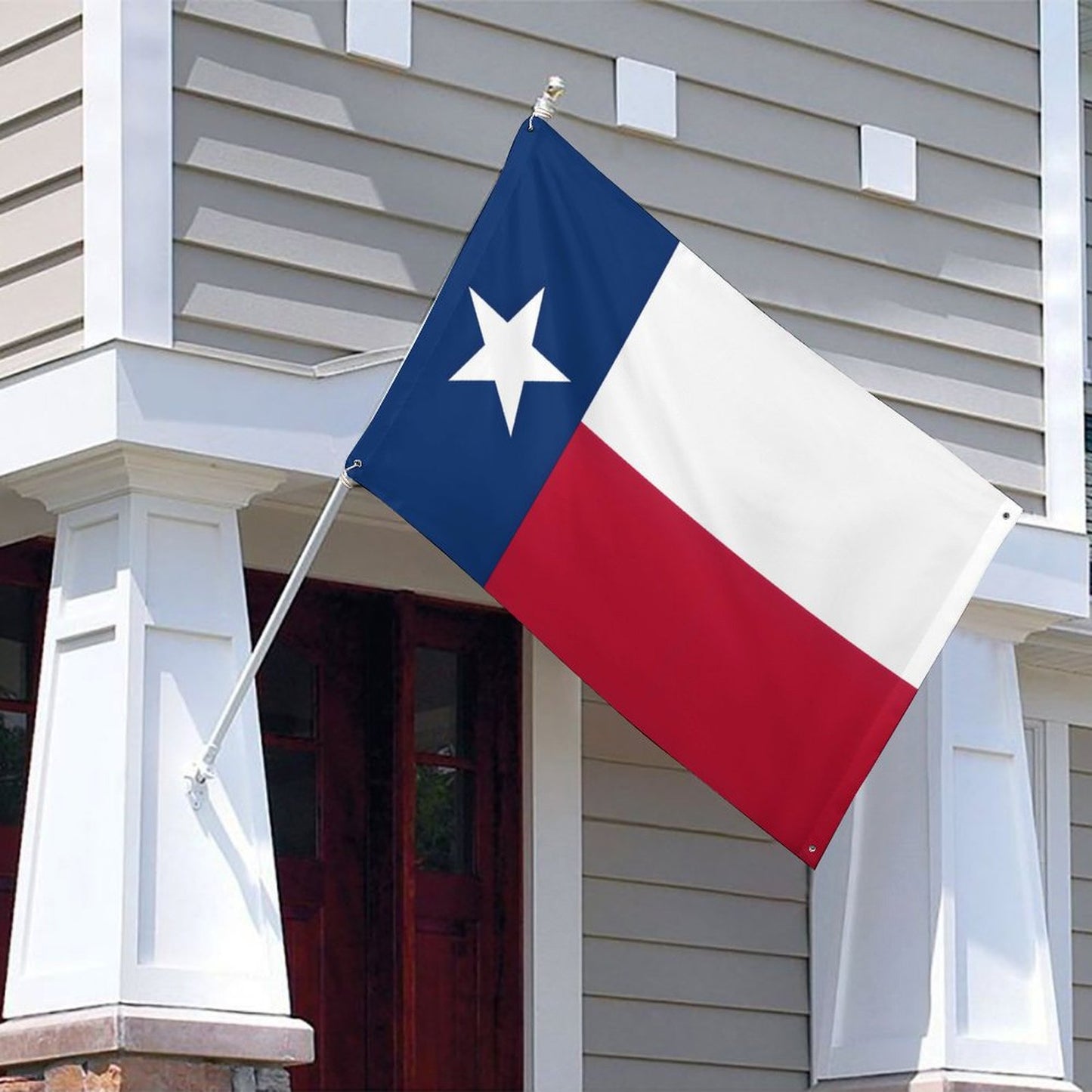 Texas Flag Inspired Wall Mount Flag with Four Grommets (35x59 in)