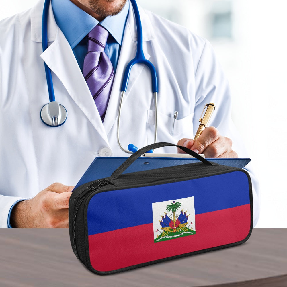 Haiti Flag Inspired Stethoscope Storage Bag