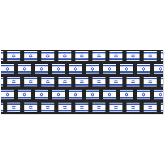 Israel Flag Custom Gift Wrapping Paper 58"x 22.5" (4 Rolls)