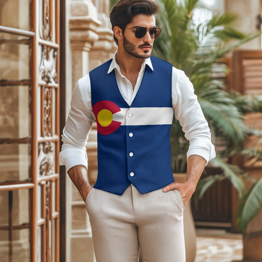 Colorado Flag Suit vest jacket