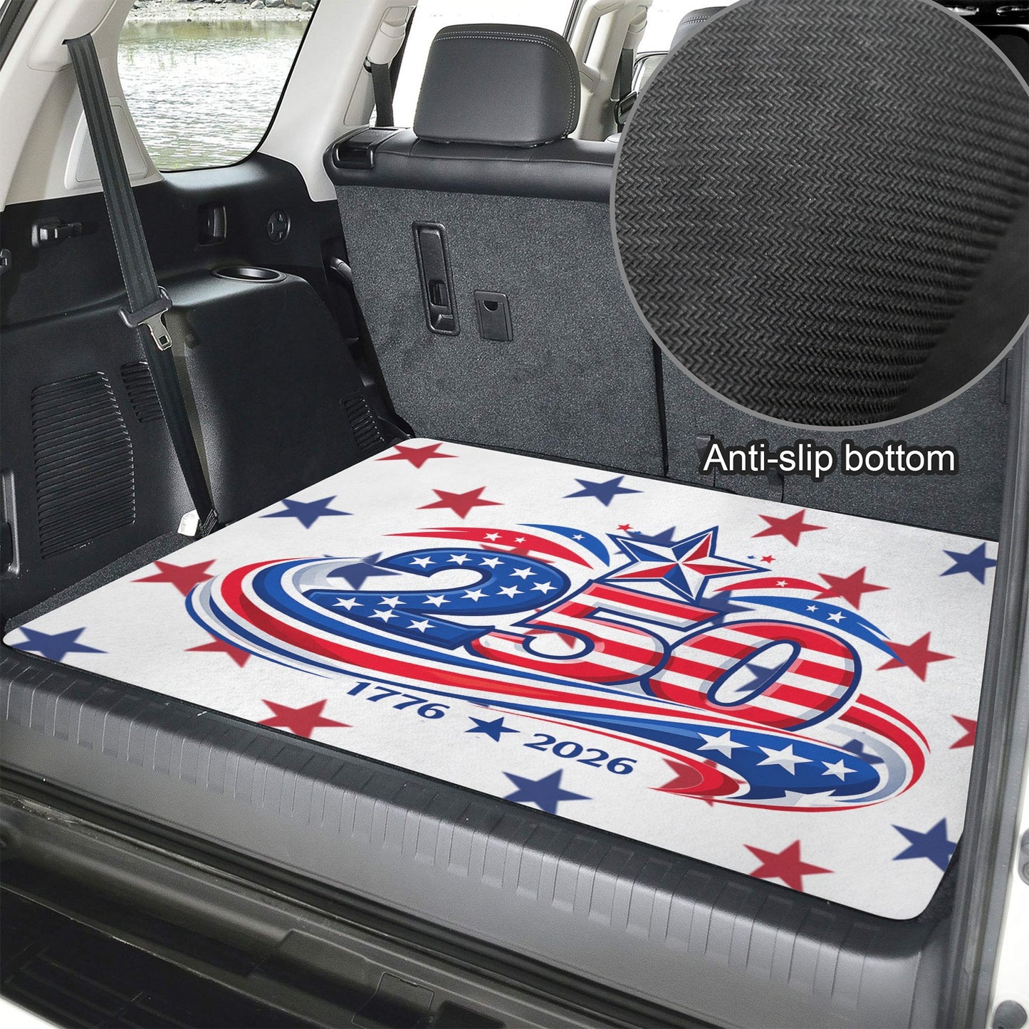 250th Anniversary of the USA Flag Inspired Car Trunk Mat 100 × 75 cm / 39.4 × 30 in Printed in the USA