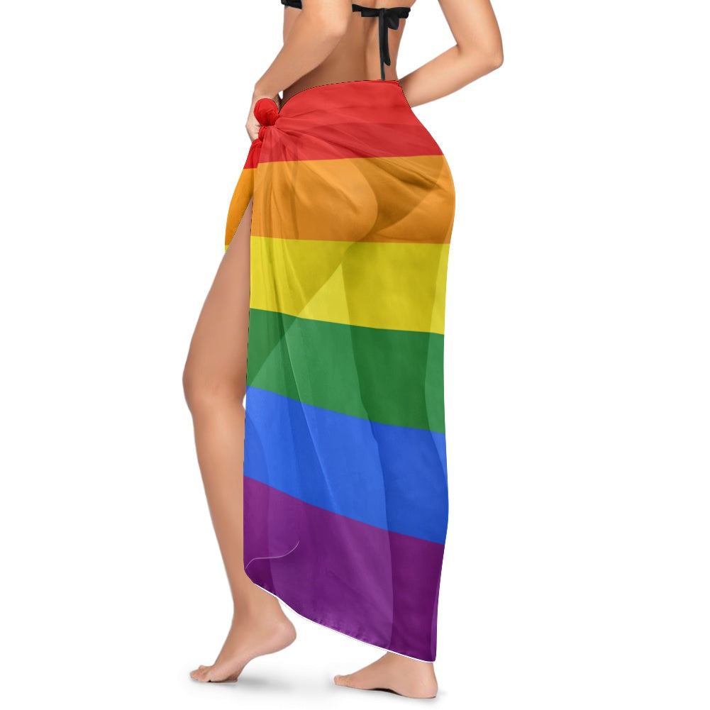 Rainbow Flag Inspired Bikini Cover-Up