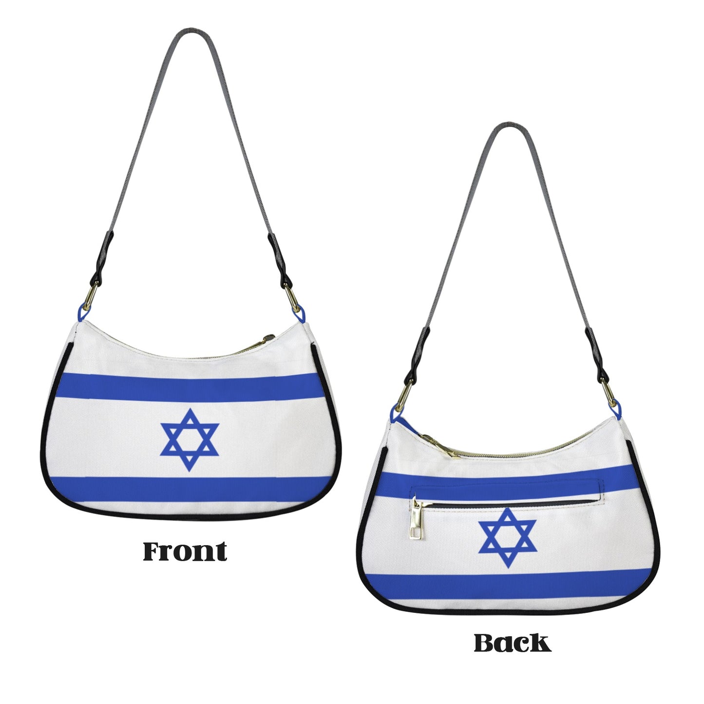 Israel Flag Inspired Women's Shoulder Bag
