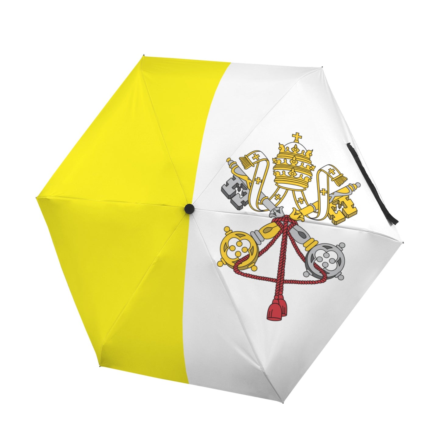 Vatican City Flag Inspired Mini Compact Umbrella