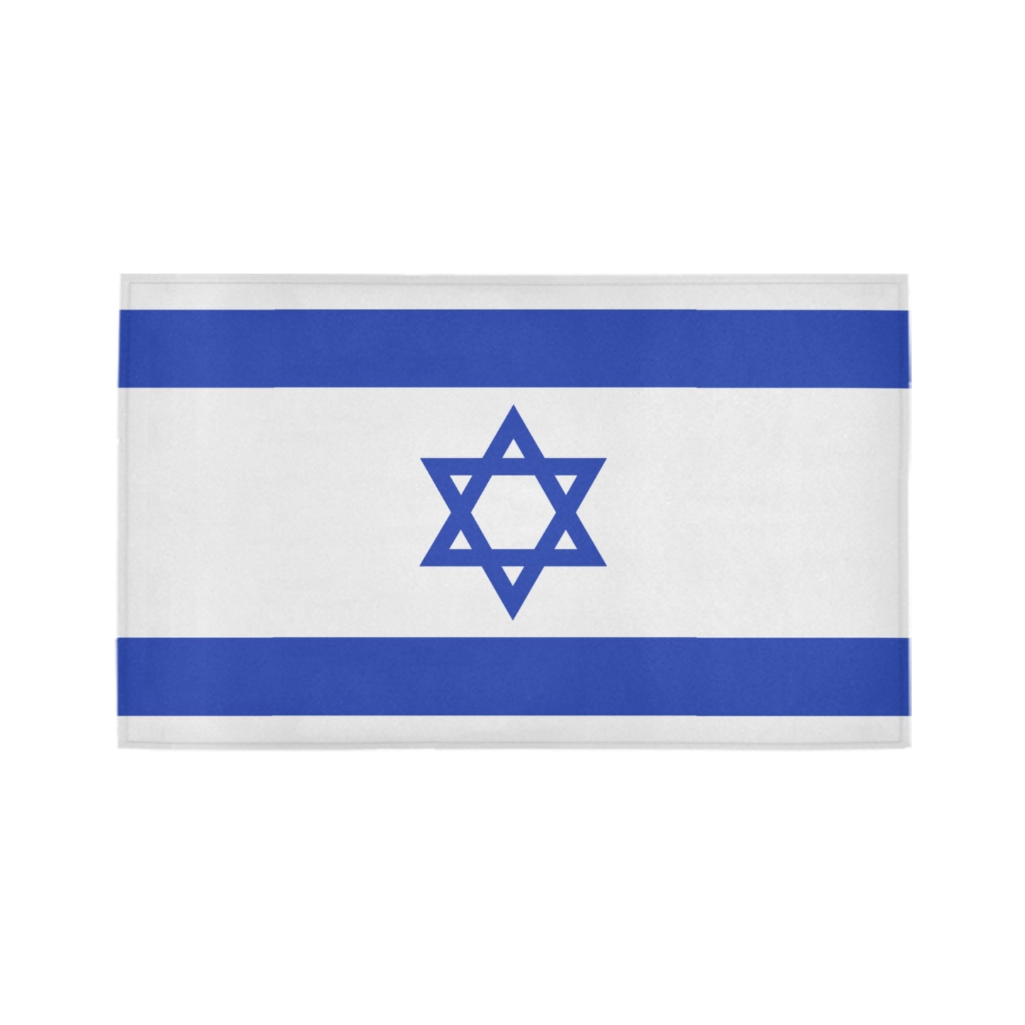 Israel Flag Inspired Doormat 30" x 18" (Sponge Material)