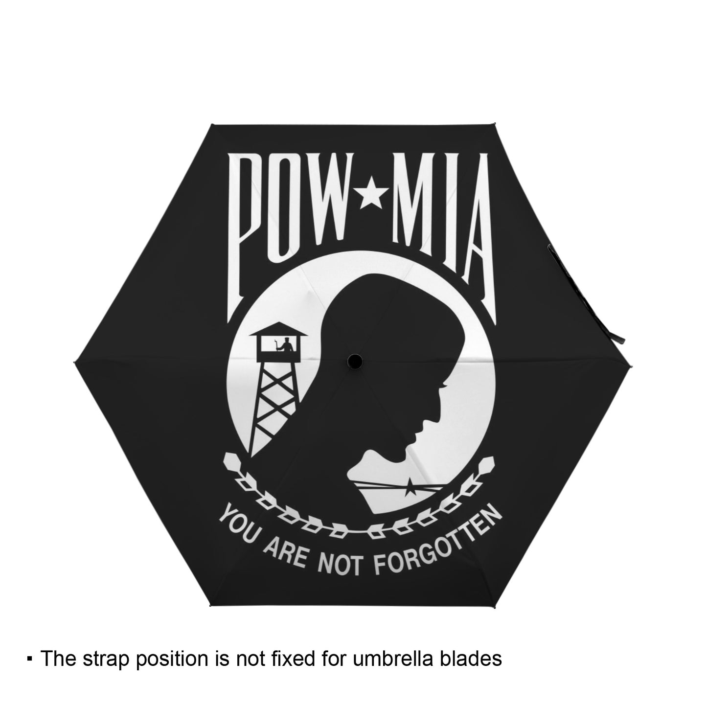 POW/MIA Flag Inspired Mini Compact Umbrella