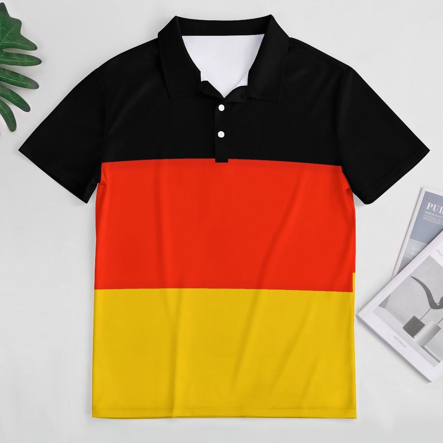 Germany Flag Inspired Women's Straight Fit Polo Shirt