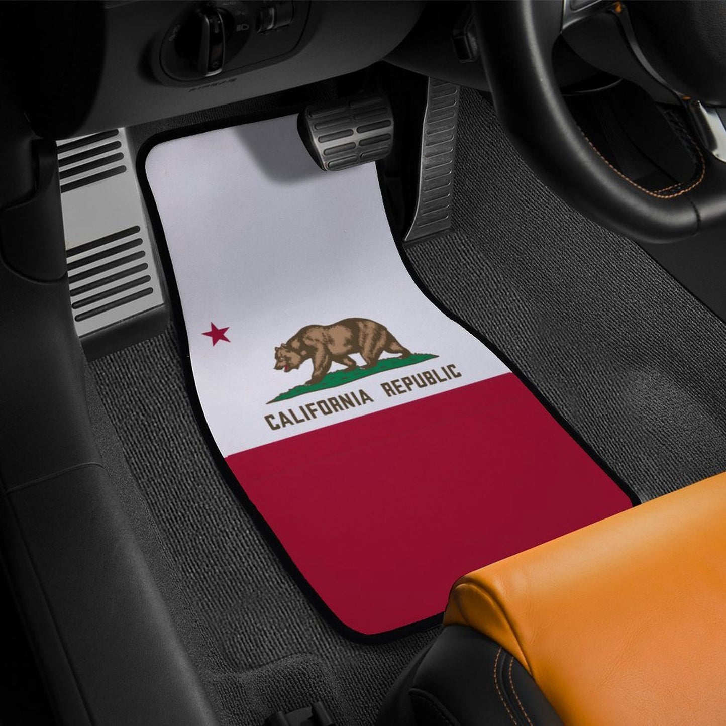 California Flag Inspired Car Floor Mats(4pcs)