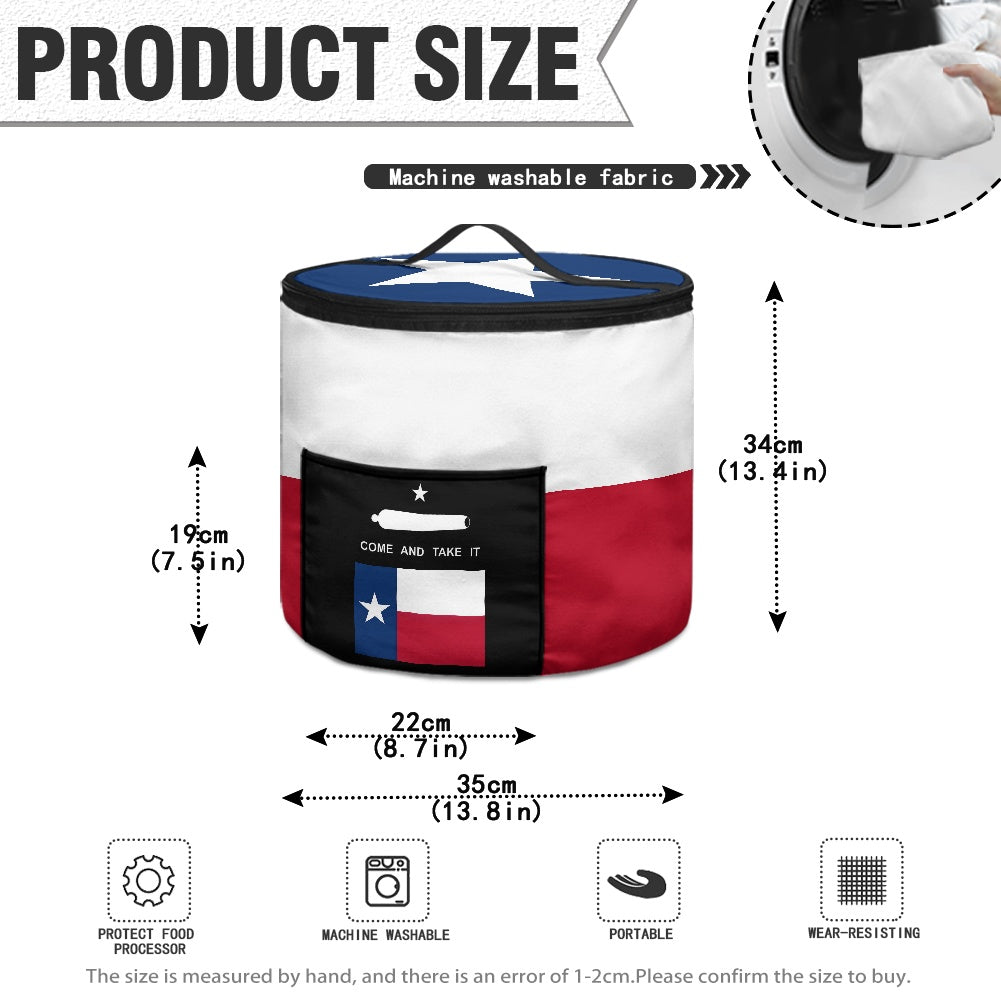 Texas & Come and Take It Flag Inspired Electric Pressure Cooker Insulation Bag