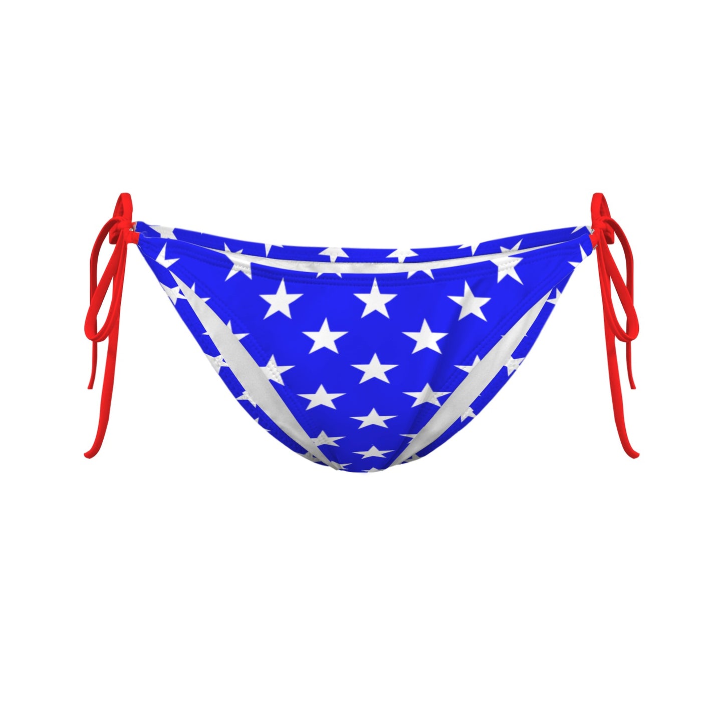 USA/American Flag Inspired Style-2 Side-Tie Bikini Bottom