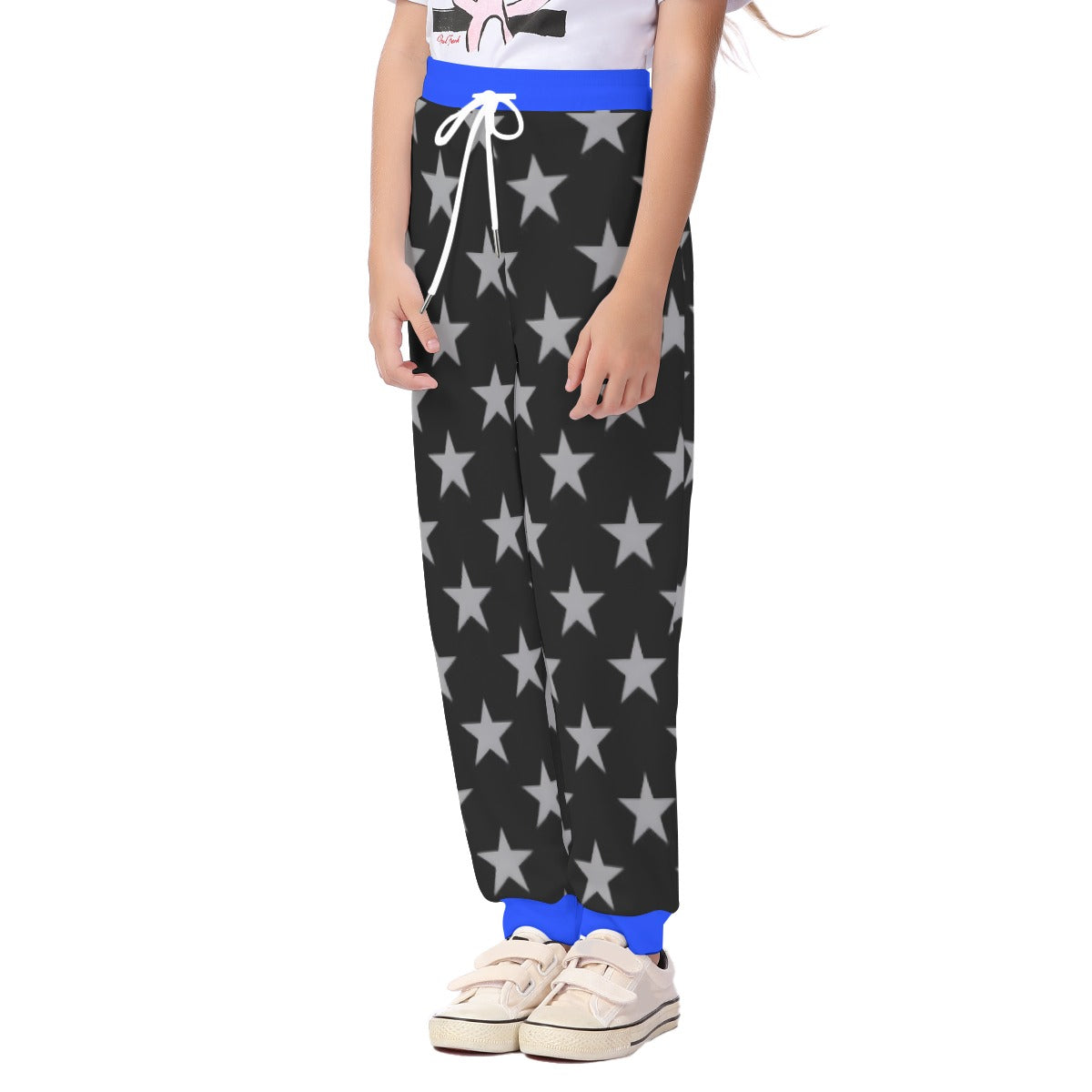 Thin Blue Line Flag Inspired Unisex Kids' Casual Pants
