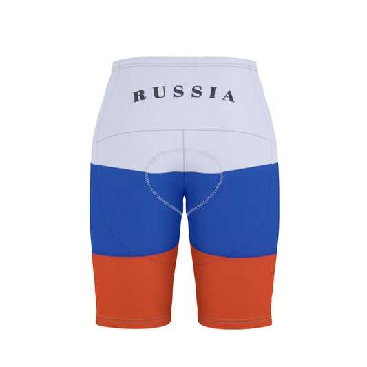 Russia Flag Inspired Men’s Cycling Shorts