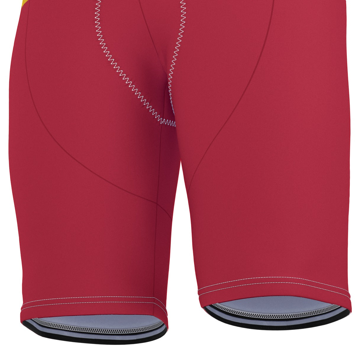 Spain Flag Inspired Men’s Cycling Shorts