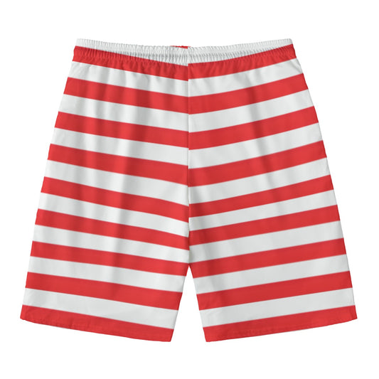 Red and white striped shorts from Luv My Flag.