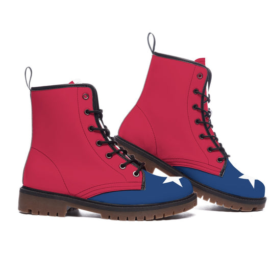 Texas Flag Inspired Women's Derby Laced Boots