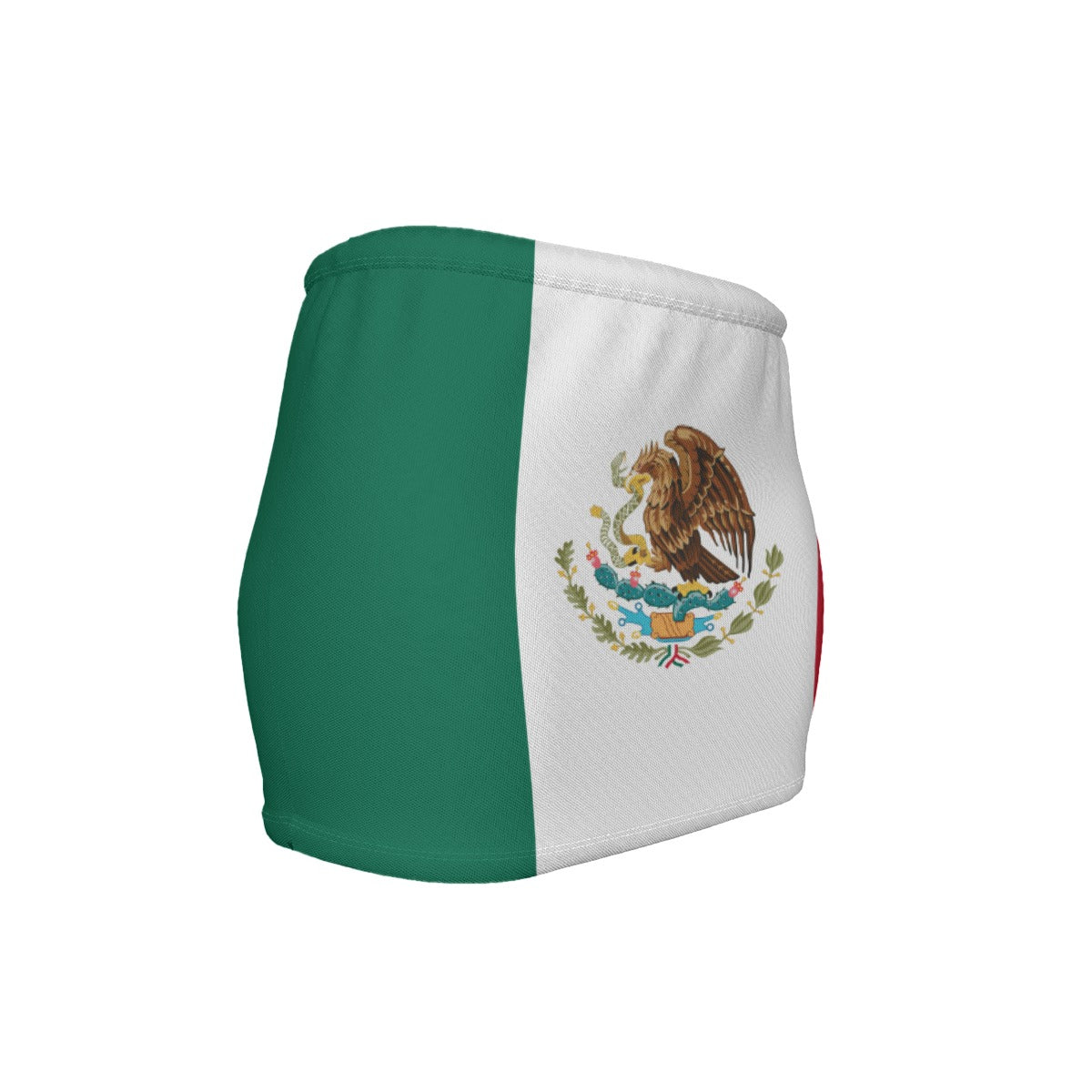 Mexico Flag Inspired Women’s Slinky Micro Mini Skirt