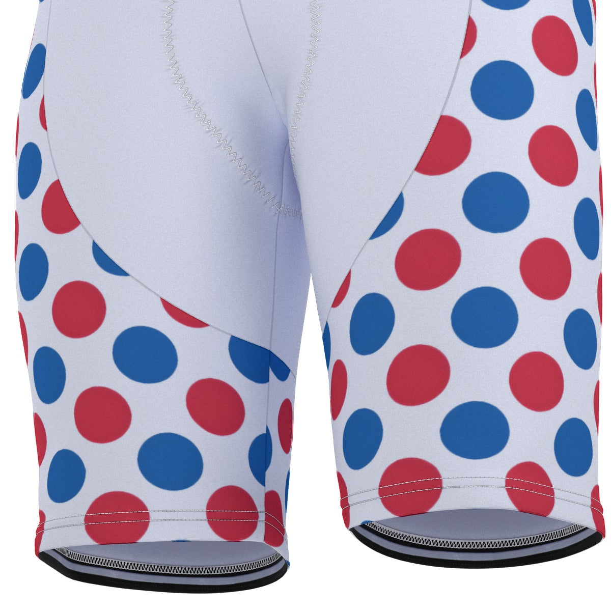 USA/American Flag Inspired Polka Dot Pattern Men’s Cycling Shorts