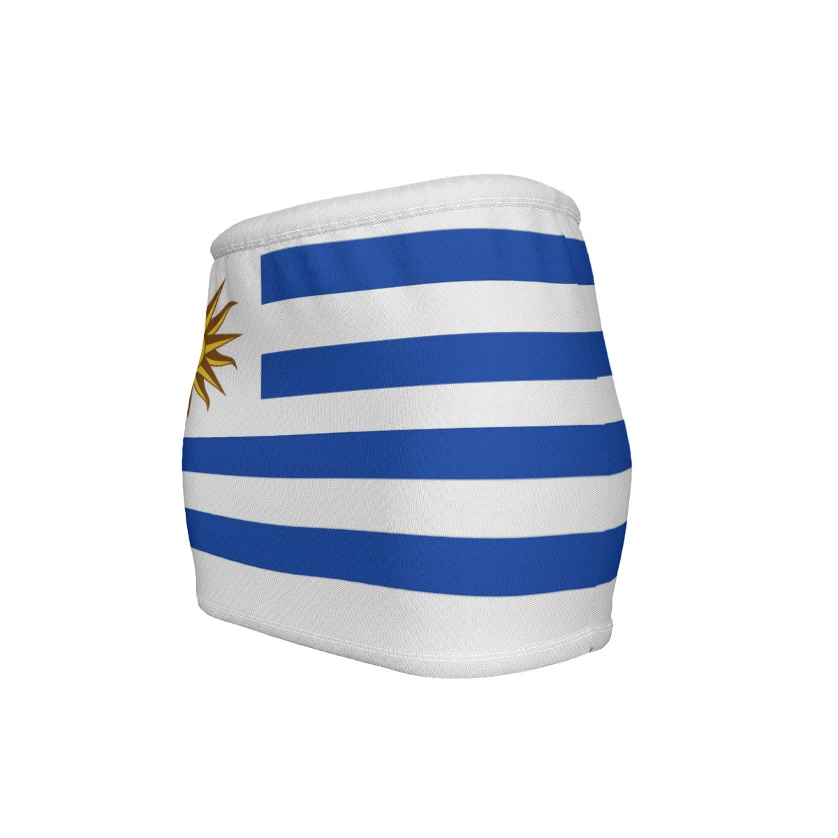 Uruguay Flag Inspired Women’s Slinky Micro Mini Skirt