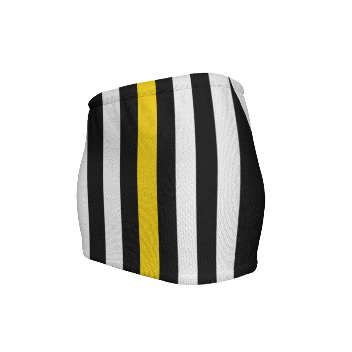 Thin Gold Line Flag Inspired Women’s Slinky Micro Mini Skirt