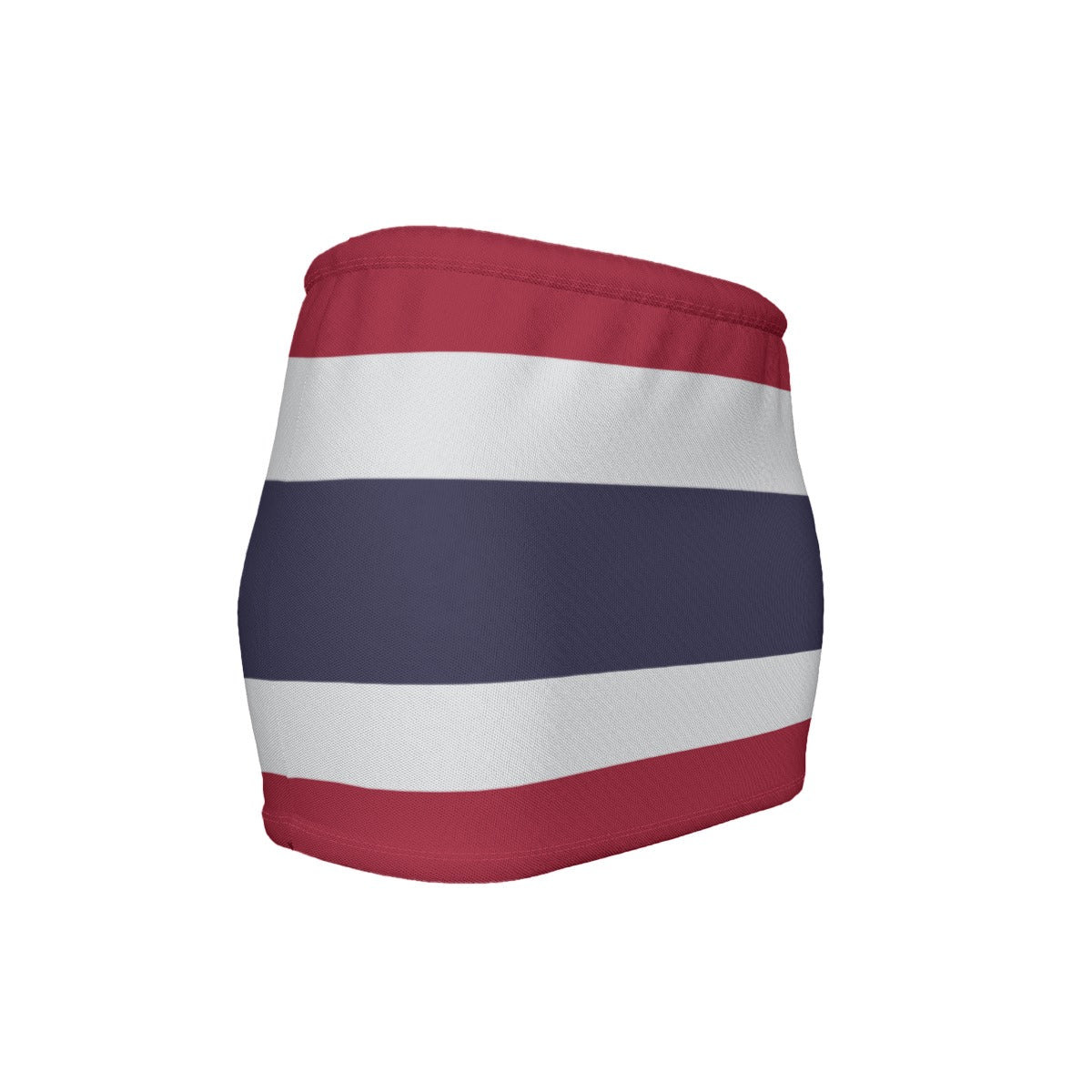 Thailand Flag Inspired Women’s Slinky Micro Mini Skirt