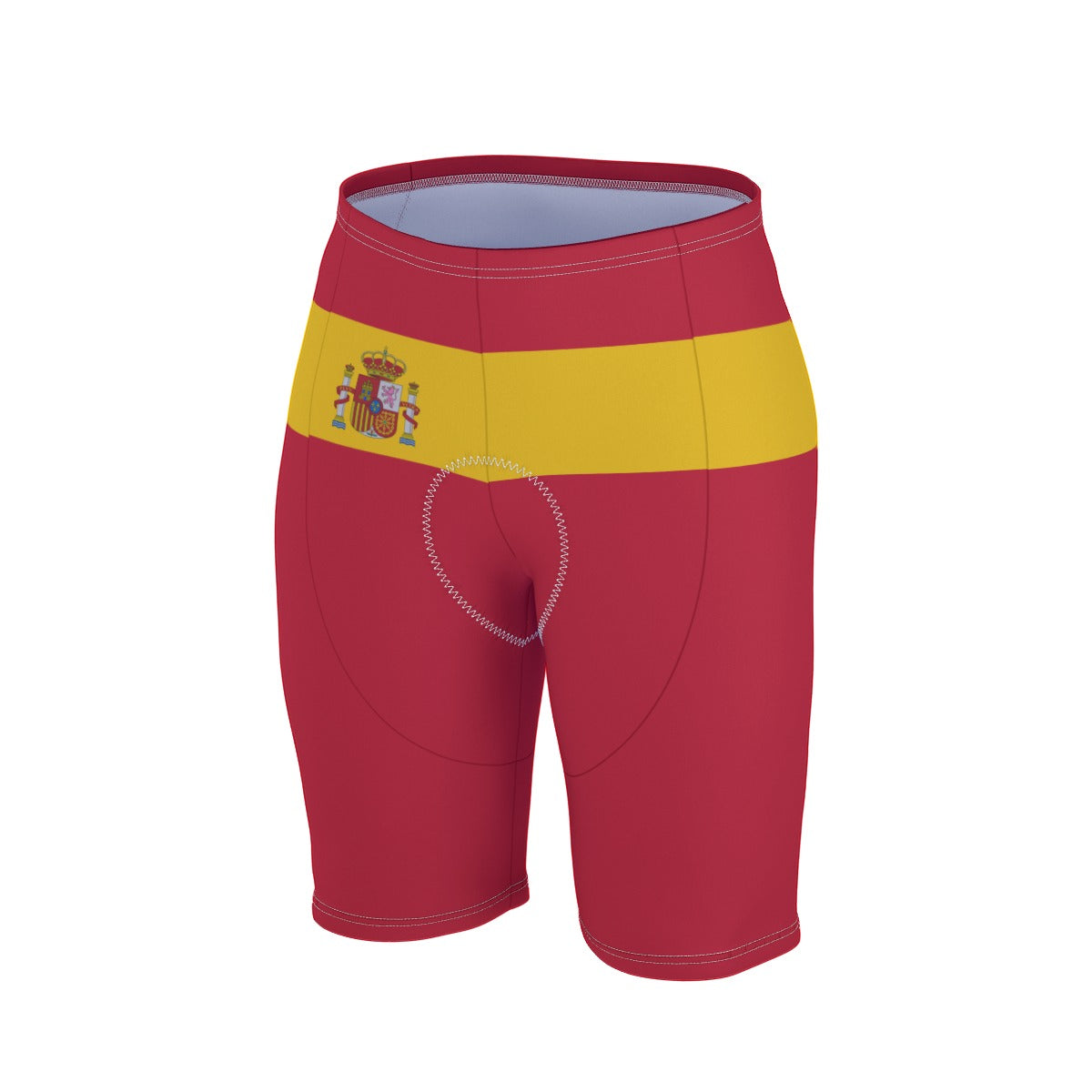 Spain Flag Inspired Men’s Cycling Shorts