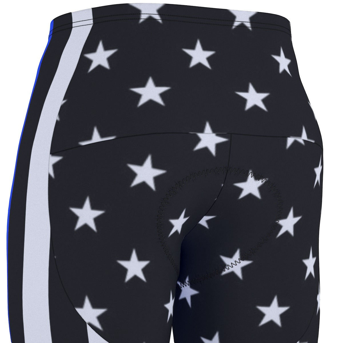 Thin Blue Line Flag Inspired Men’s Cycling Shorts