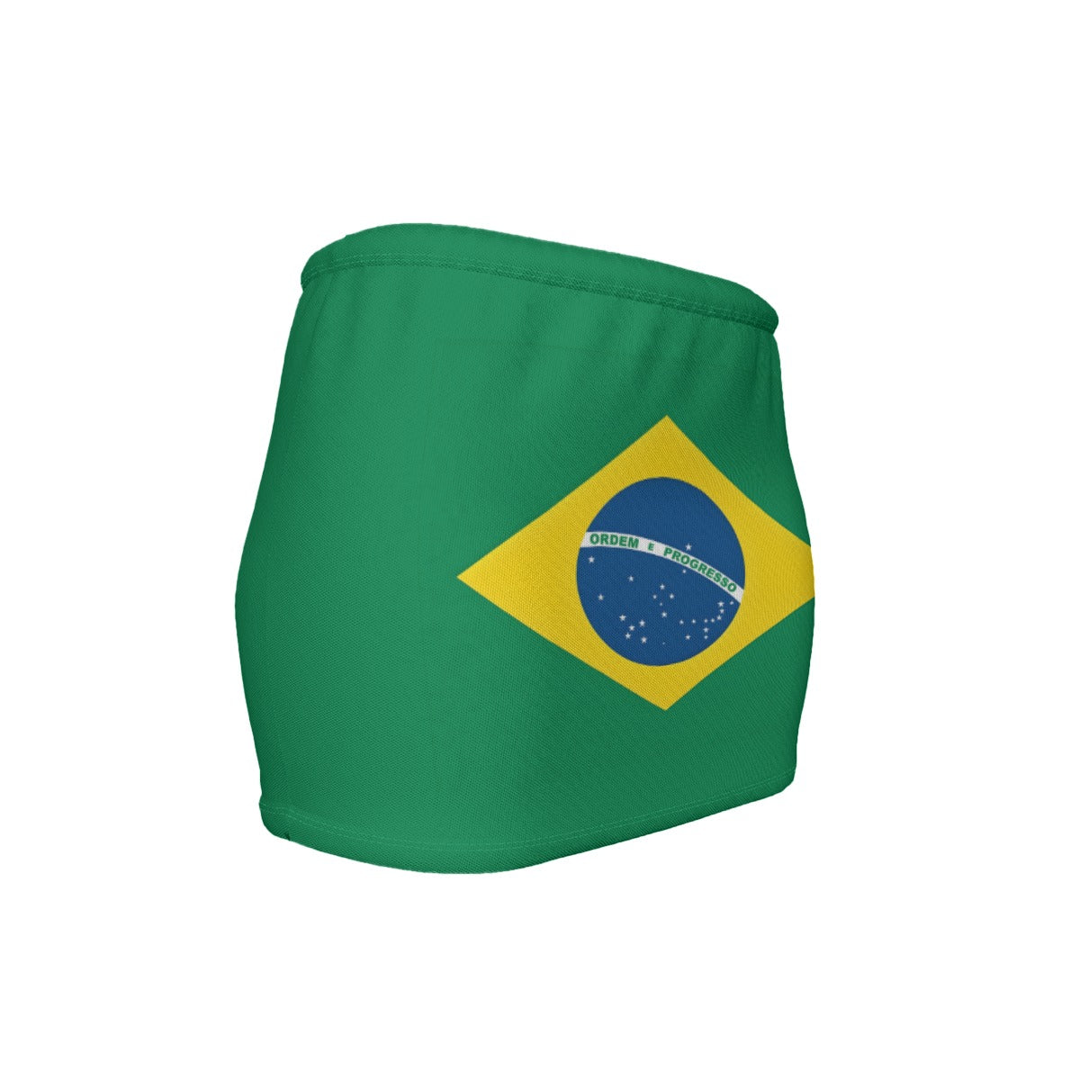 Brazil Flag Inspired Women’s Slinky Micro Mini Skirt