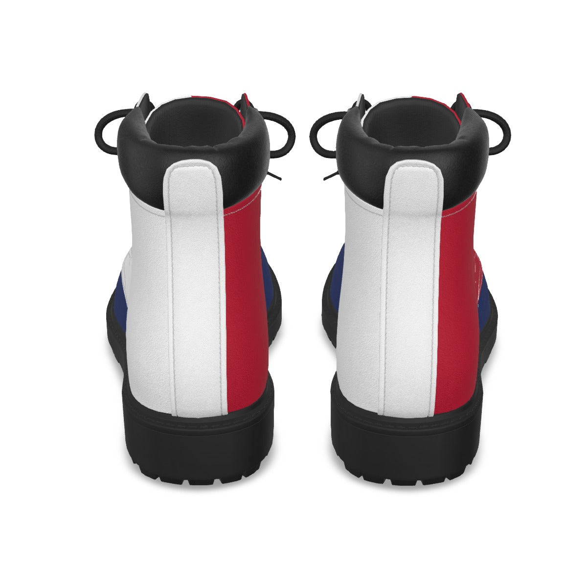 Texas Flag Inspired Men’s Padded-Collar Lace-Up Utility Boots