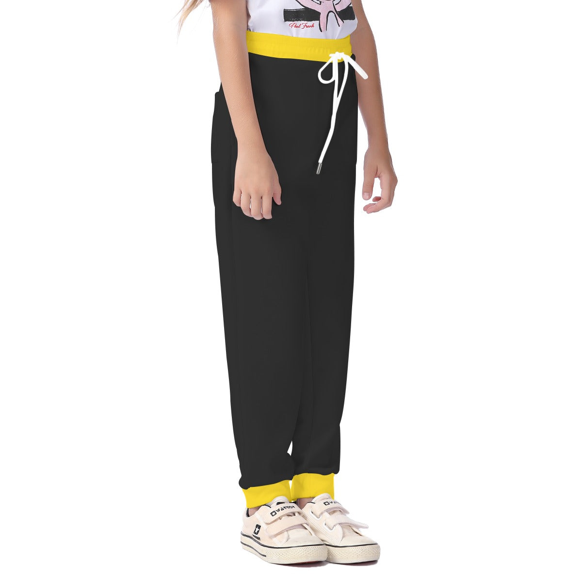 Thin Gold Line Flag Inspired Unisex Kids' Casual Pants Style-2