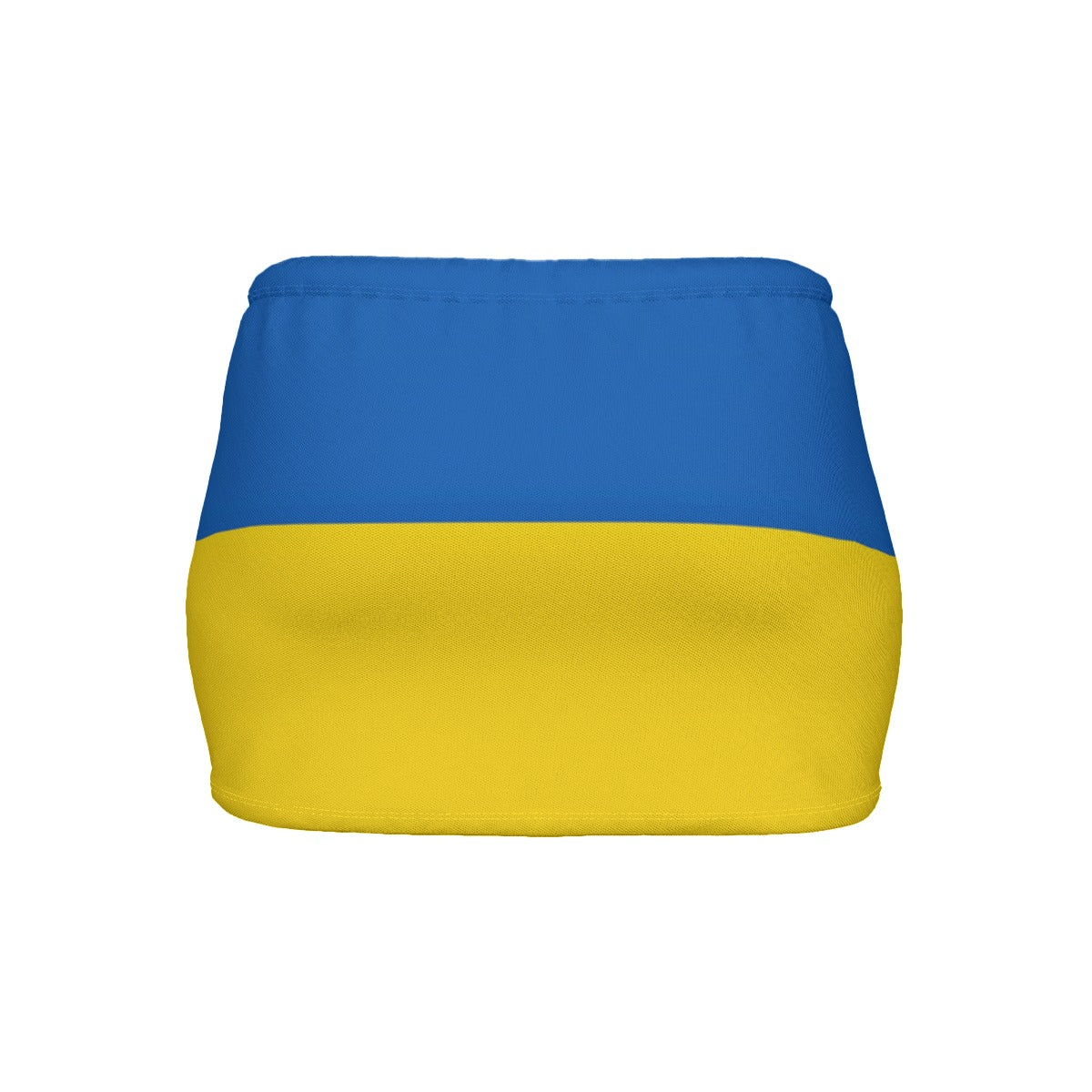 Ukraine Flag Inspired Women’s Slinky Micro Mini Skirt