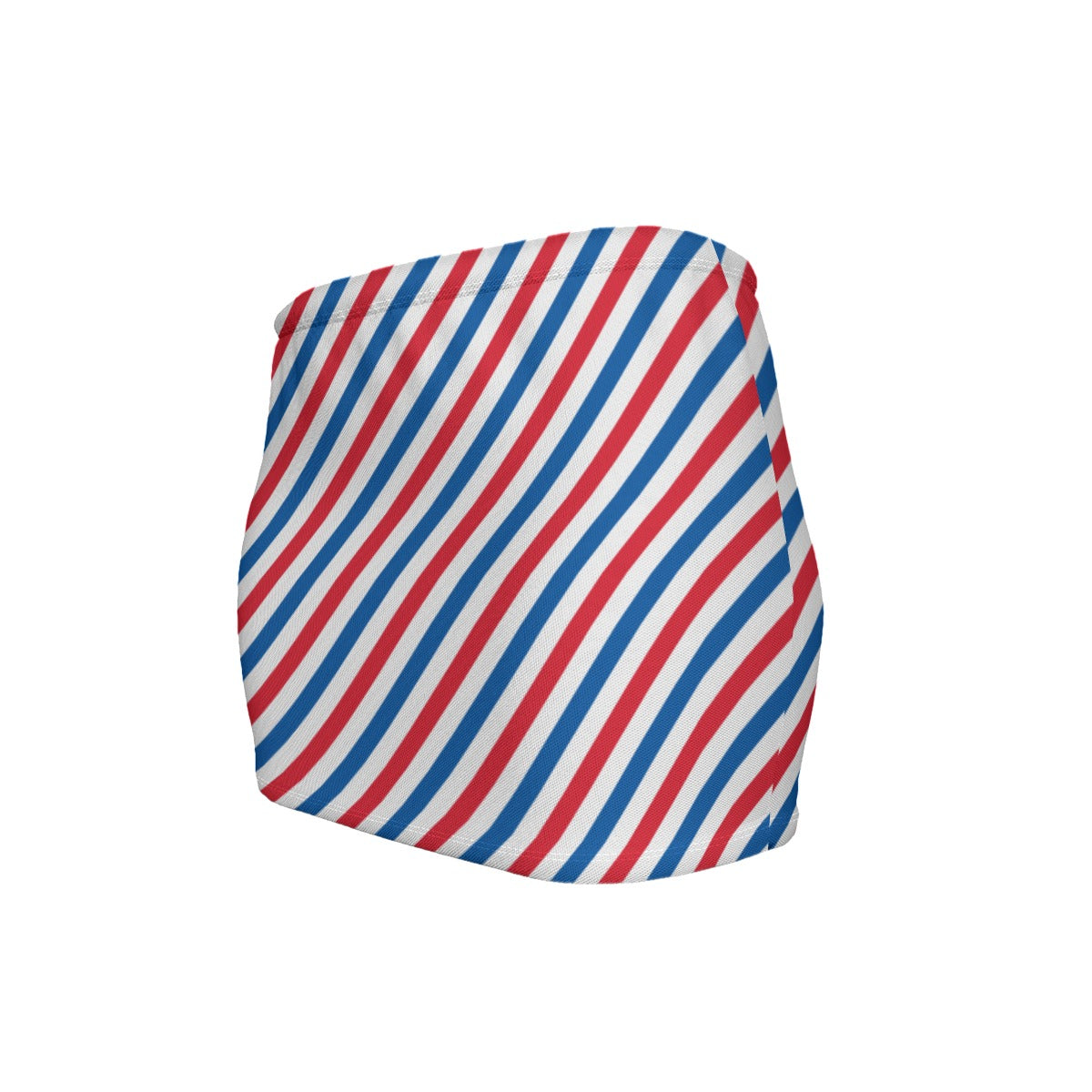 USA/American Flag Inspired Striped Pattern Women’s Slinky Micro Mini Skirt