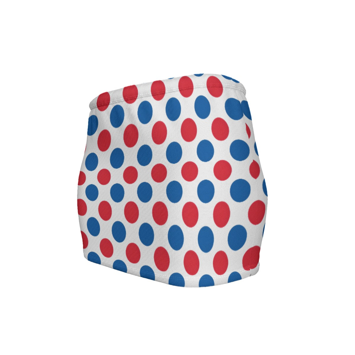 USA/American Flag Inspired Polka Dot Pattern Women’s Slinky Micro Mini Skirt