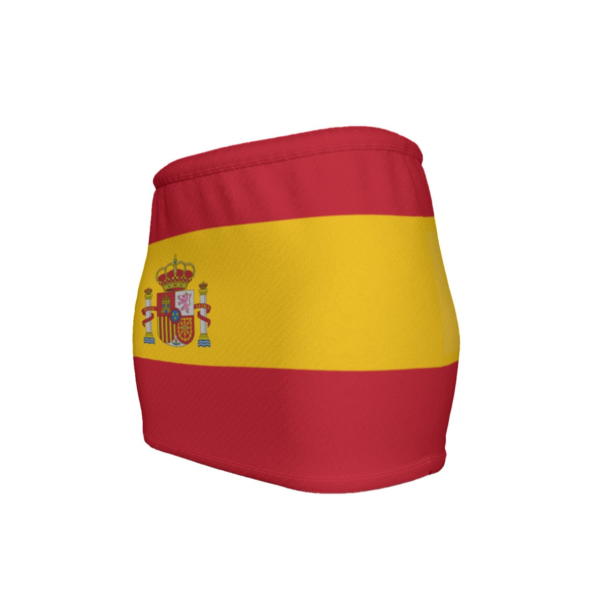 Spain Flag Inspired Women’s Slinky Micro Mini Skirt