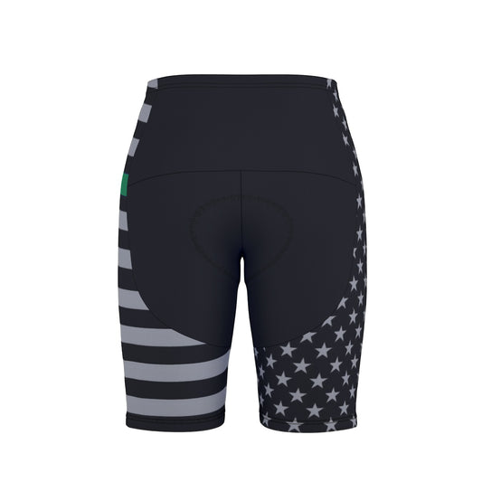 Thin Green Line (subdues) Flag Inspired Men’s Cycling Shorts