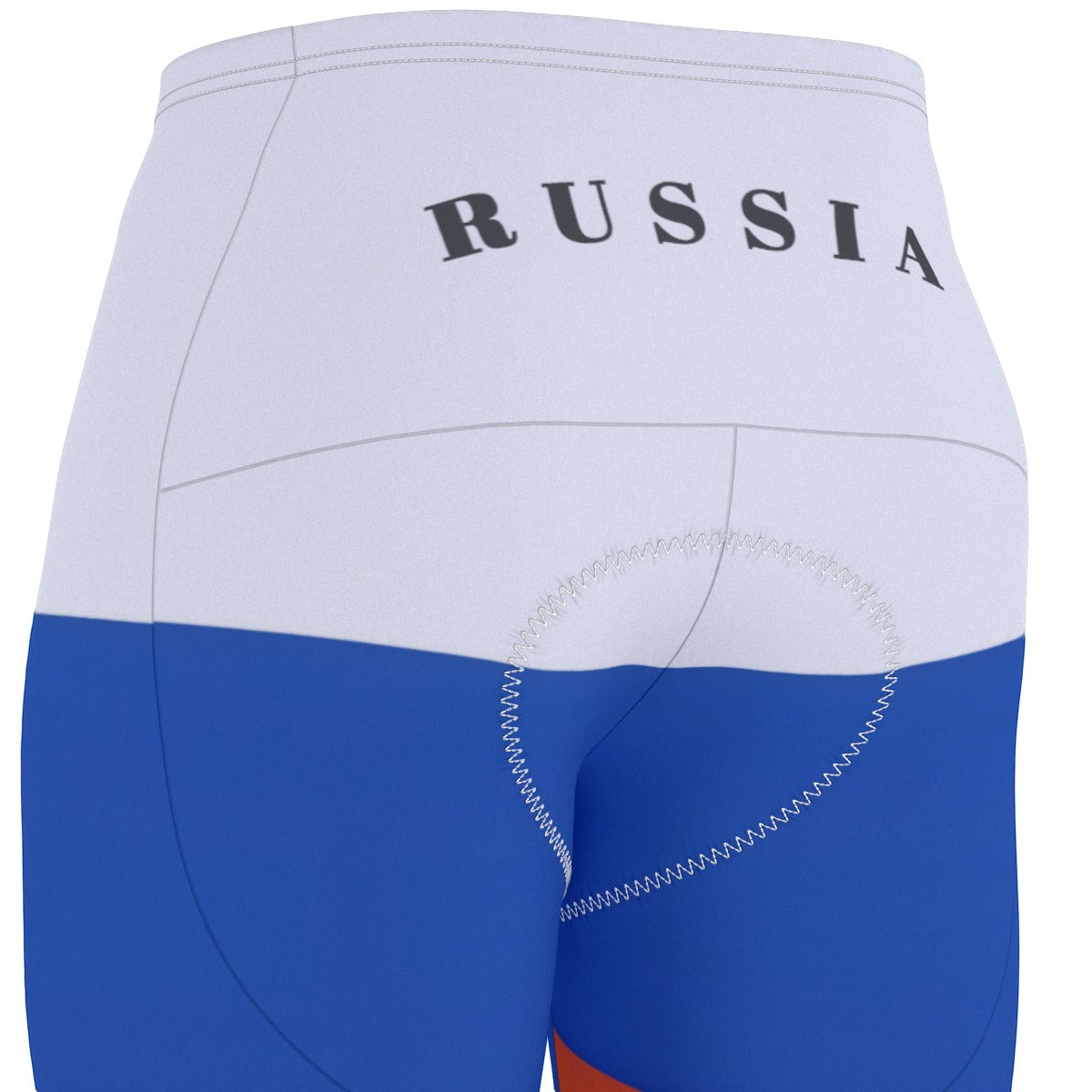 Russia Flag Inspired Men’s Cycling Shorts