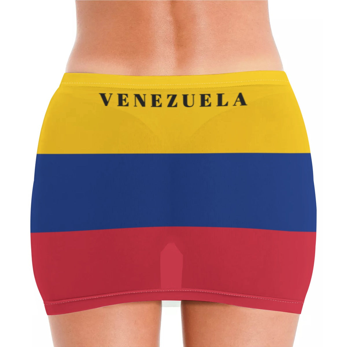 Venezuela Flag Inspired Women’s See Through Sheer Mesh Bodycon Skirt