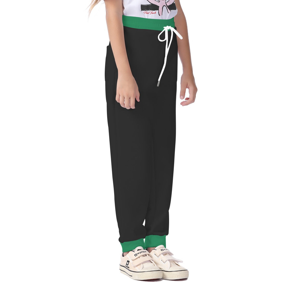 Thin Green Line Flag Inspired Unisex Kids' Casual Pants Style-2