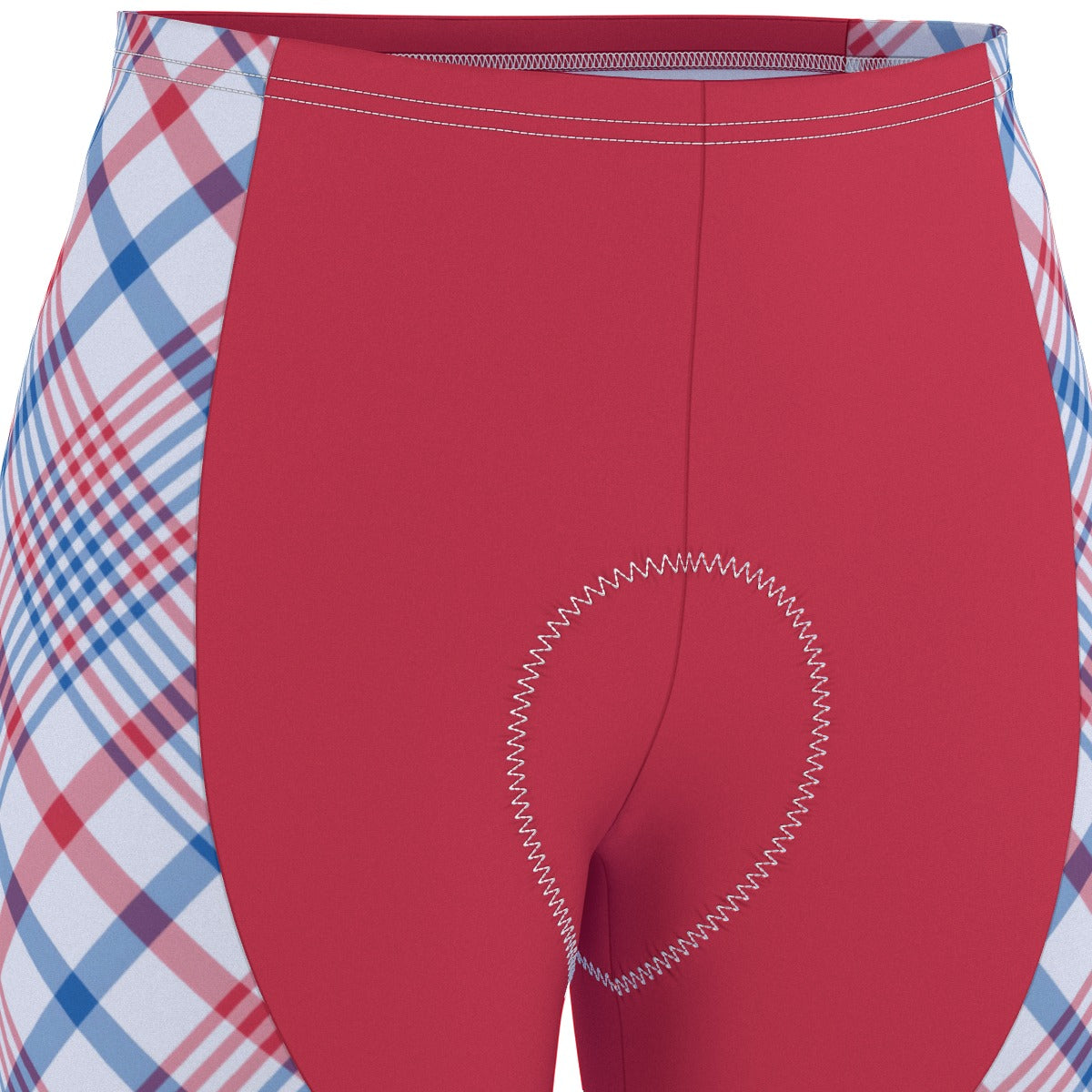 USA/American Flag Inspired Plaid Pattern Men’s Cycling Shorts